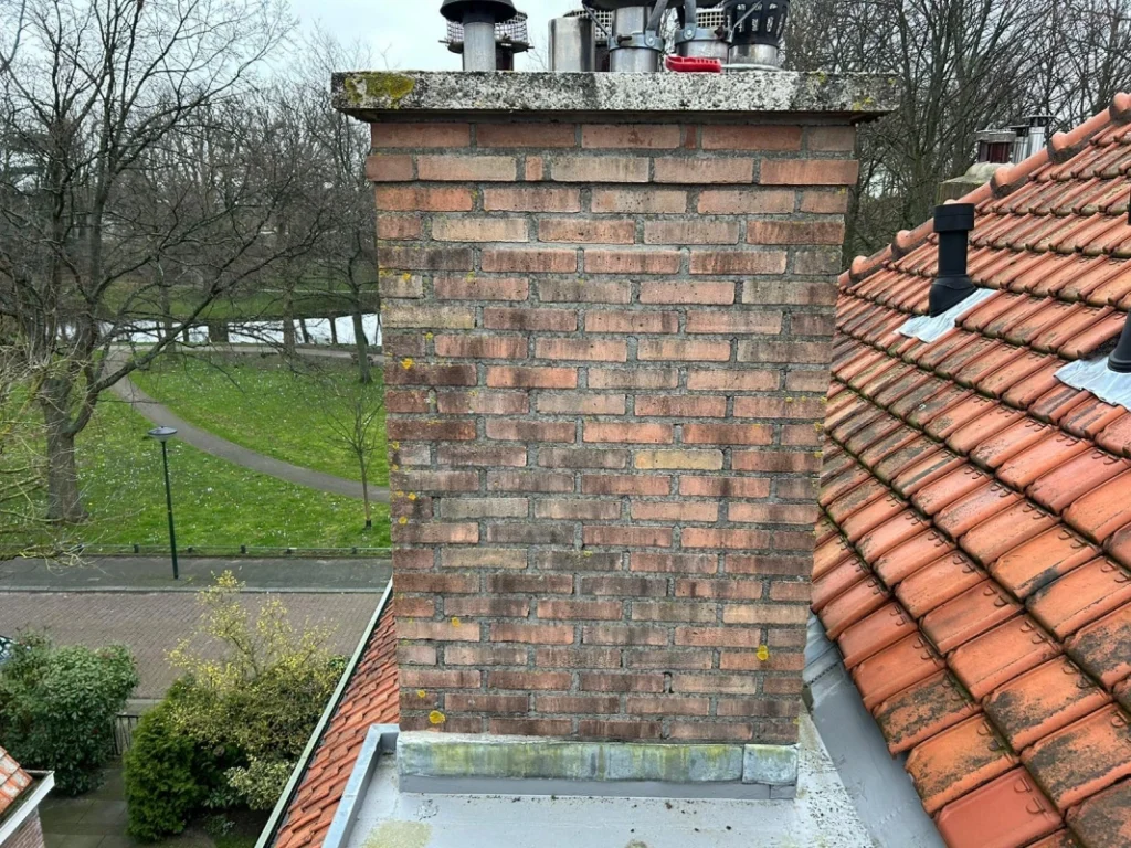 Schoorsteen renovatie in Alphen aan den Rijn