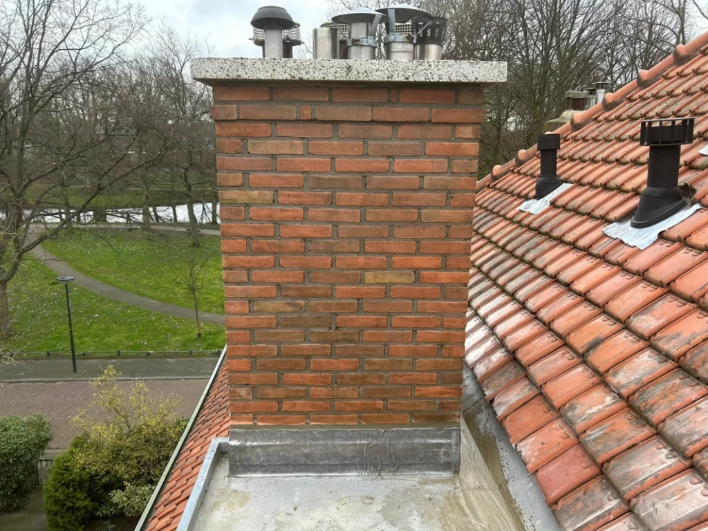 Schoorsteen renovatie in Alphen aan den Rijn